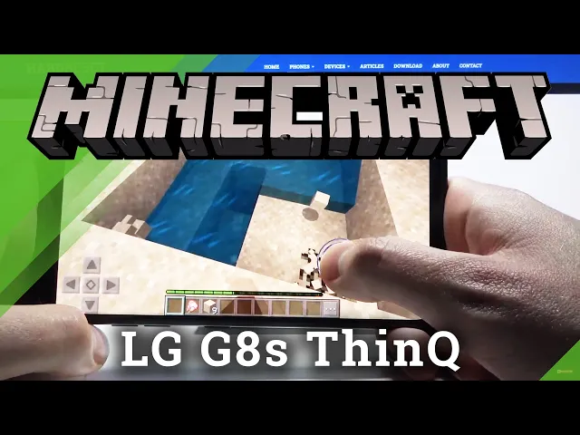 Video thumbnail for How Minecraft works on LG G8s ThinQ
