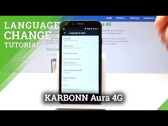 Video thumbnail for How to Change Language in KARBONN Aura 4G - Language Settings