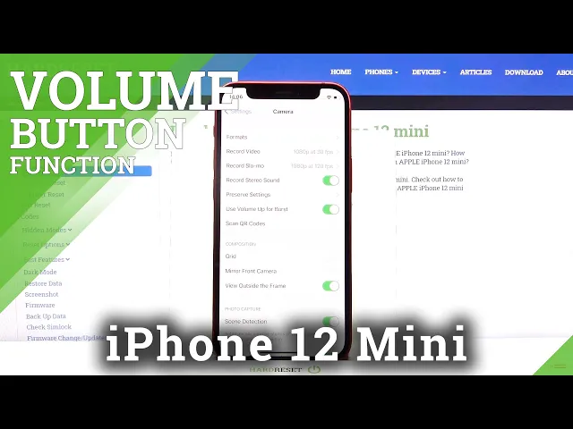 Video thumbnail for How to Change Camera Button Function on iPhone 12 mini – Volume Key