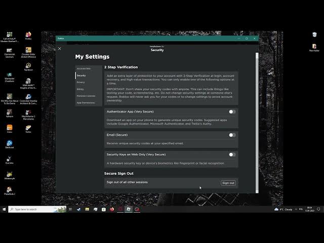 Video thumbnail for Roblox How To Log Out All Devices