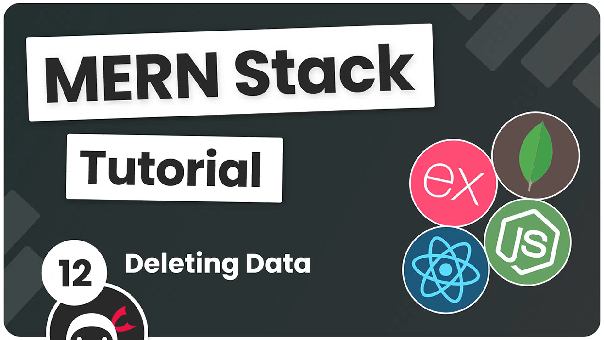 'Video thumbnail for MERN Stack Tutorial #12 - Deleting Data'