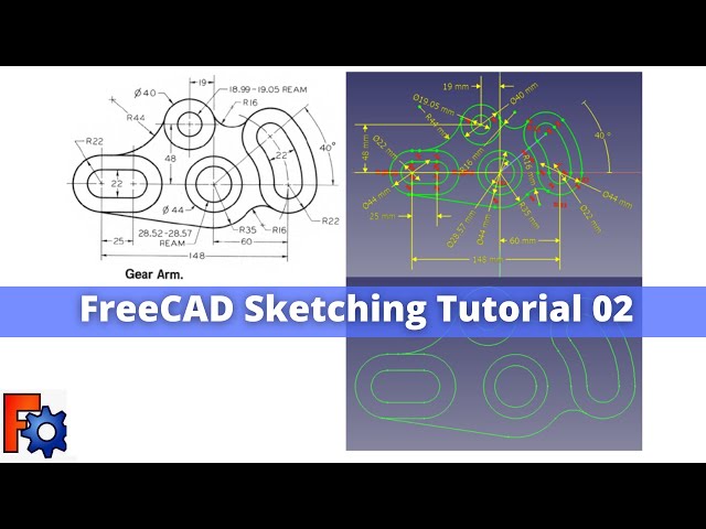 'Video thumbnail for FreeCAD Sketching Tutorial 02 | FreeCAD Tutorial | Mechnexus'