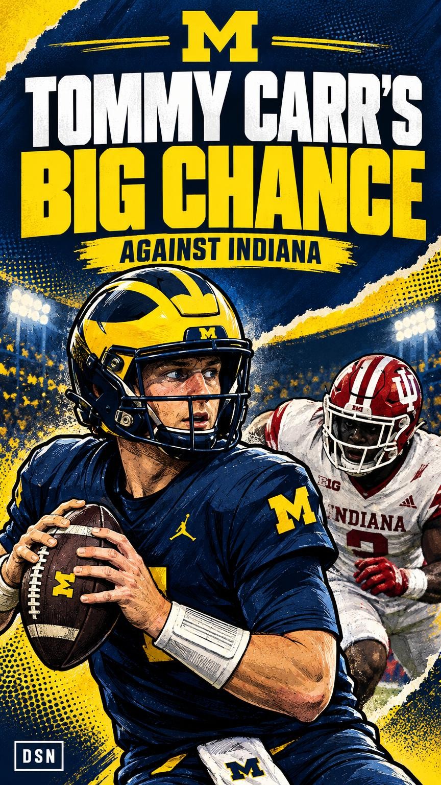 Video thumbnail for Michigan needs Tommy Carr to spark an upset over Indiana