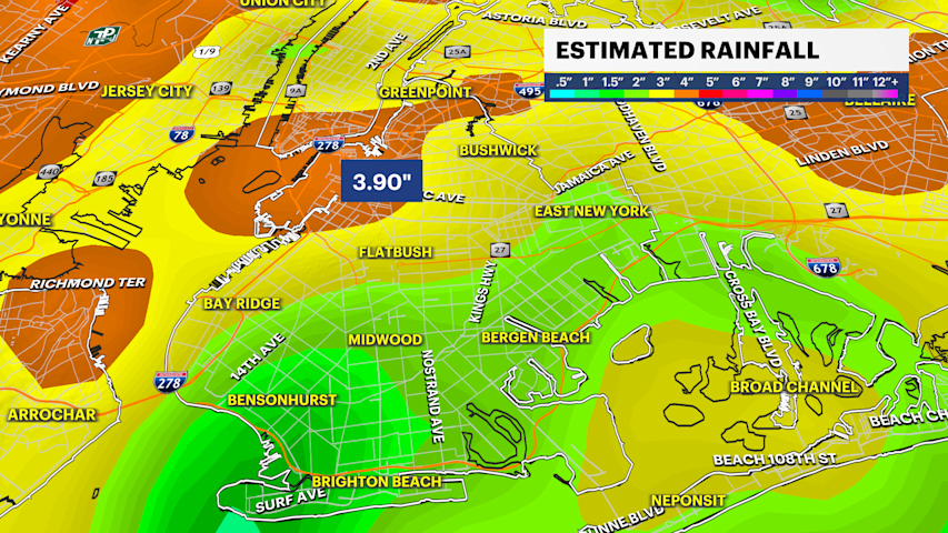 Video thumbnail for STORM WATCH: Lingering flooding into the overnight possible for Brooklyn