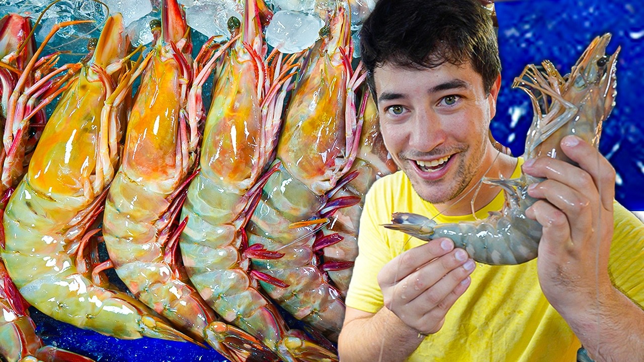 Video thumbnail for Pattaya Seafood and Happy Ending Big & CHEAP Tiger Prawns in Thailand!