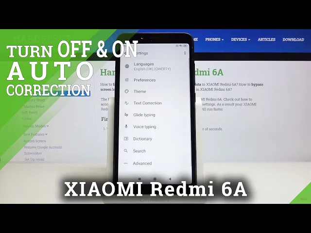 Video thumbnail for How to Enter Text Correction Settings in XIAOMI REDMI 6A – Typing Options