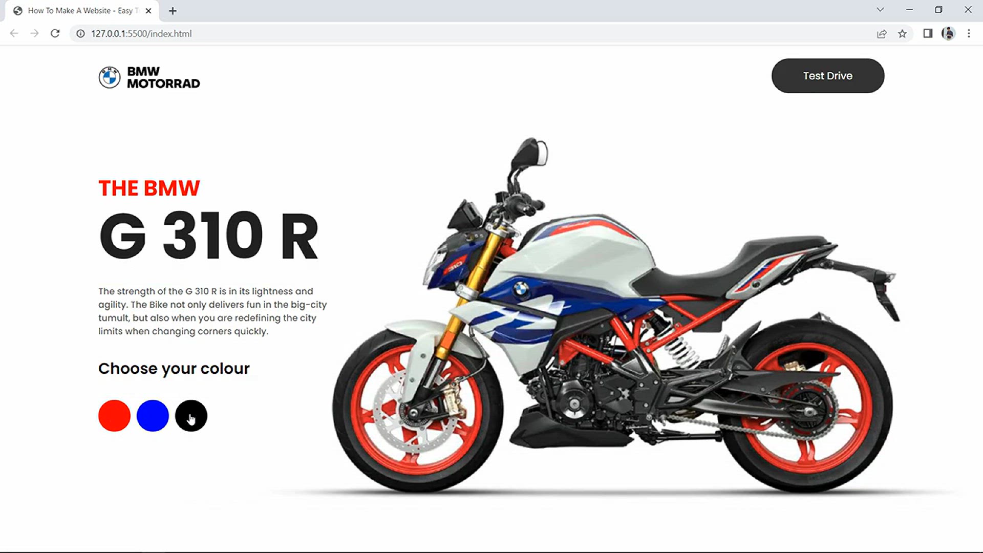 'Video thumbnail for How To Make A Website In 2022 _ Making Website For Bikes Using HTML CSS And JS'