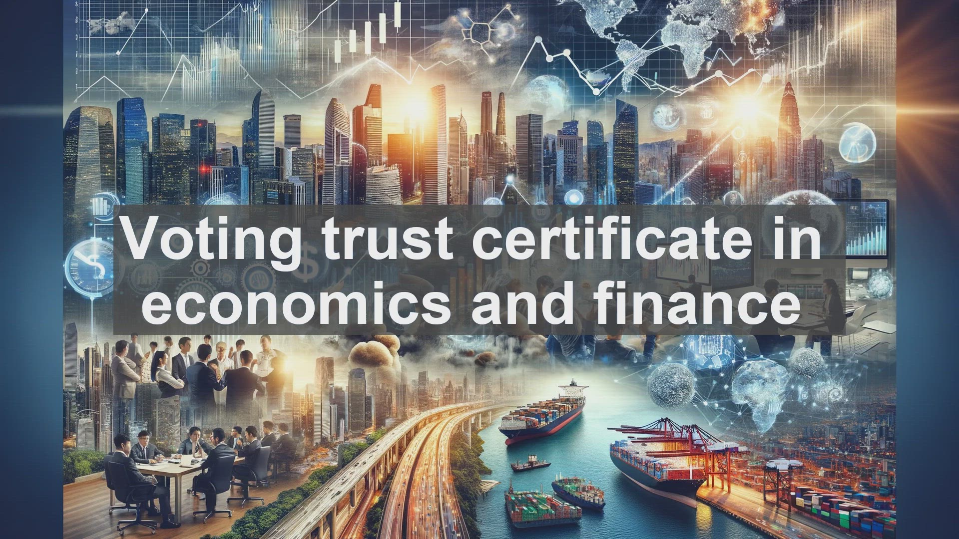 'Video thumbnail for Voting trust certificate in economics and finance'