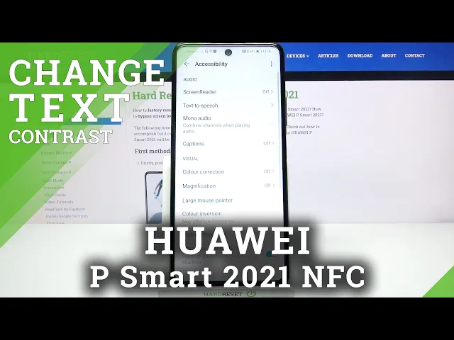Video thumbnail for How to Switch On High Contrast Text in Huawei P Smart 2021 NFC?