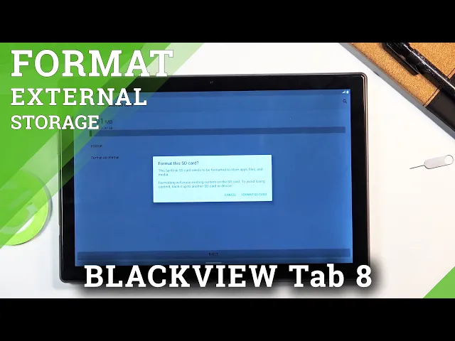 Video thumbnail for How to Format SD Card in BLACKVIEW Tab 8 – Delete Storage of Memory Card