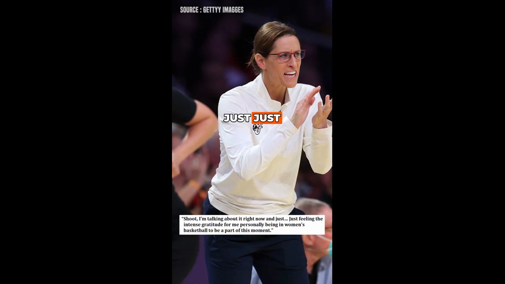 'Video thumbnail for Fever Coach Stephanie White Makes Powerful Caitlin Clark Statement'