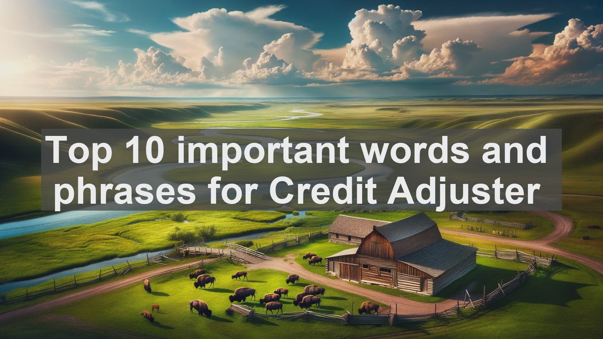 'Video thumbnail for Top 10 important words and phrases for Credit Adjuster'