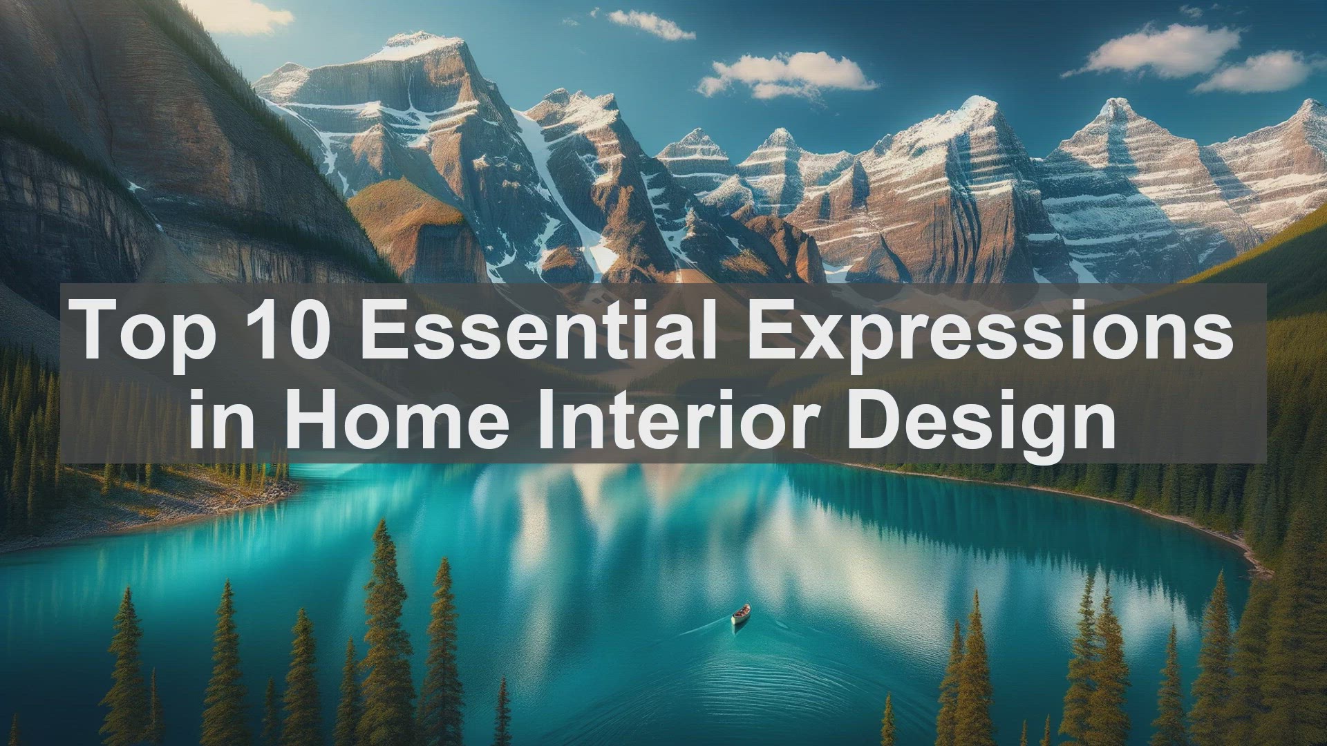 'Video thumbnail for Top 10 Essential Expressions in Home Interior Design'