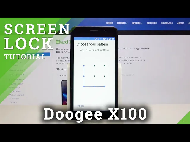 Video thumbnail for How to Set Up Lock Method in Doogee X100 – Add Screen Lock
