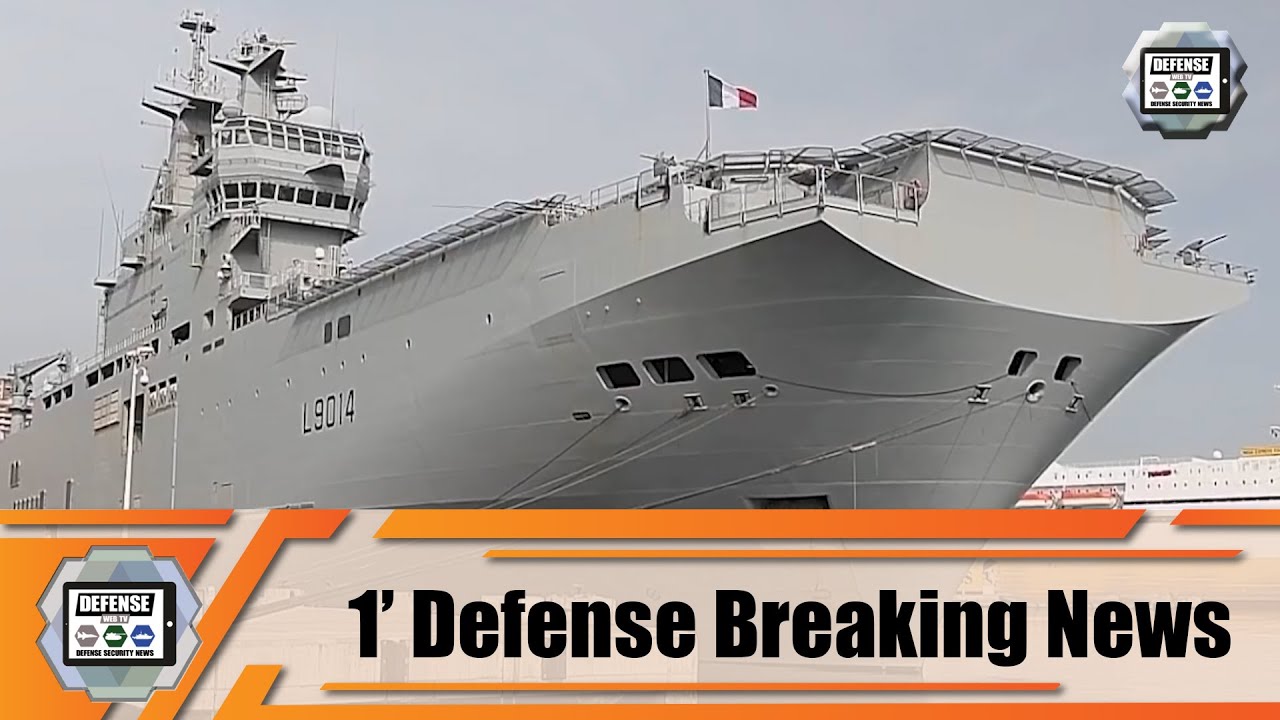 Video thumbnail for French Navy helicopter carrier Tonnerre departs for Lebanon to help Lebanese people 1' Defense News