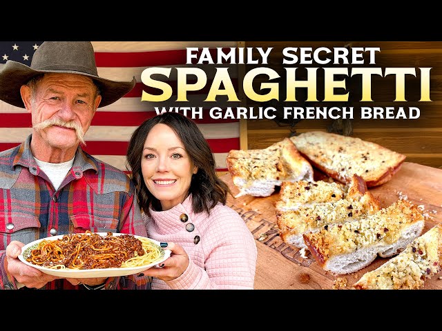 Video thumbnail for This One Secret Ingredient Makes the Best Spaghetti Ever! PLUS Easy Garlic Bread