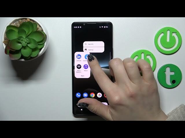 Video thumbnail for How to Create Home Screen Folders in Sony Xperia 5 IV - Put Desired App into Folders