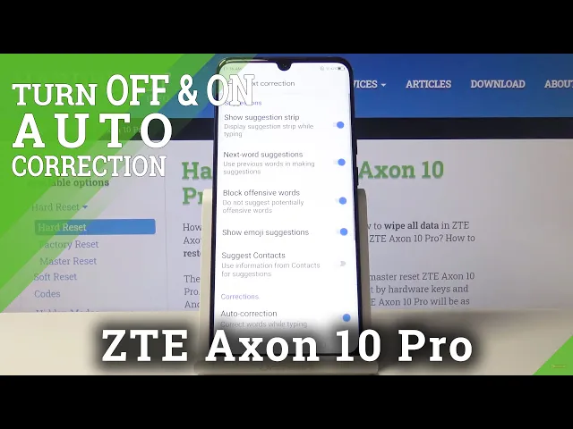 Video thumbnail for How to Use Auto-Correction in ZTE Axon 10 Pro – Locate Keyboard Settings