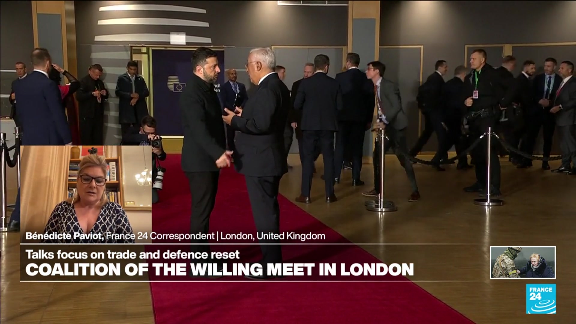 'Video thumbnail for ‘Coalition of the willing’ meet in London as Kyiv presses for more missiles'