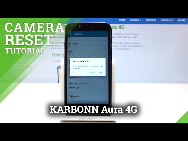 Video thumbnail for How to Reset Camera in KARBONN Aura 4G - Restore Defaults Camera Settings