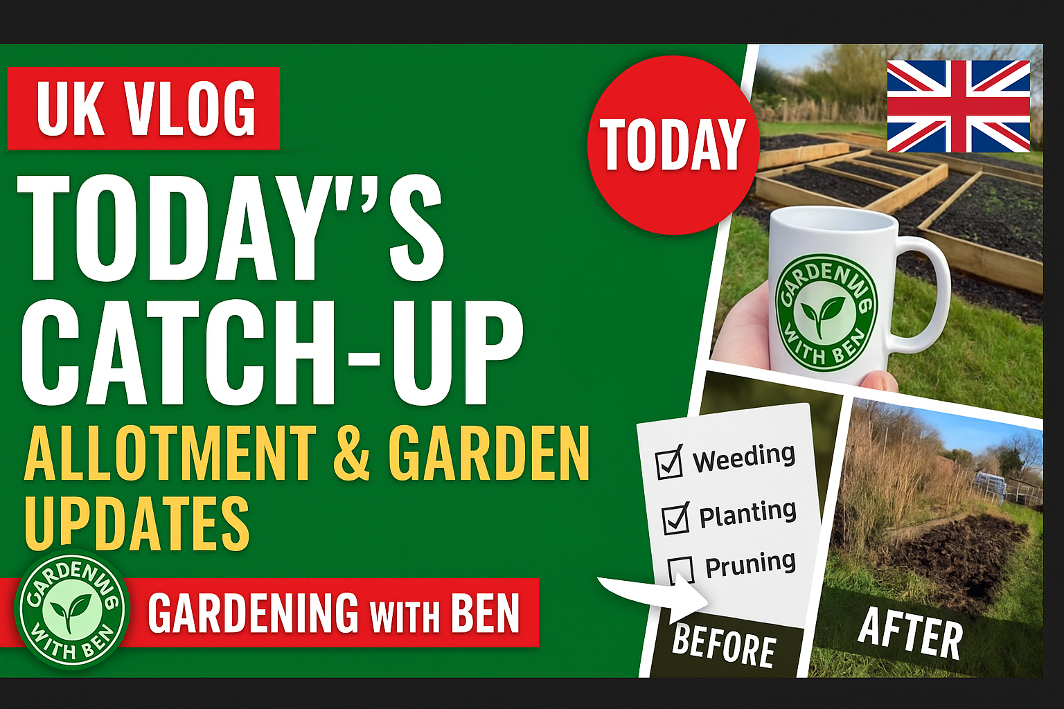 Video thumbnail for 🎥 ✅ Gardening with Ben 🌿🎙️ | Allotment & Garden Updates & Seasonal Tips