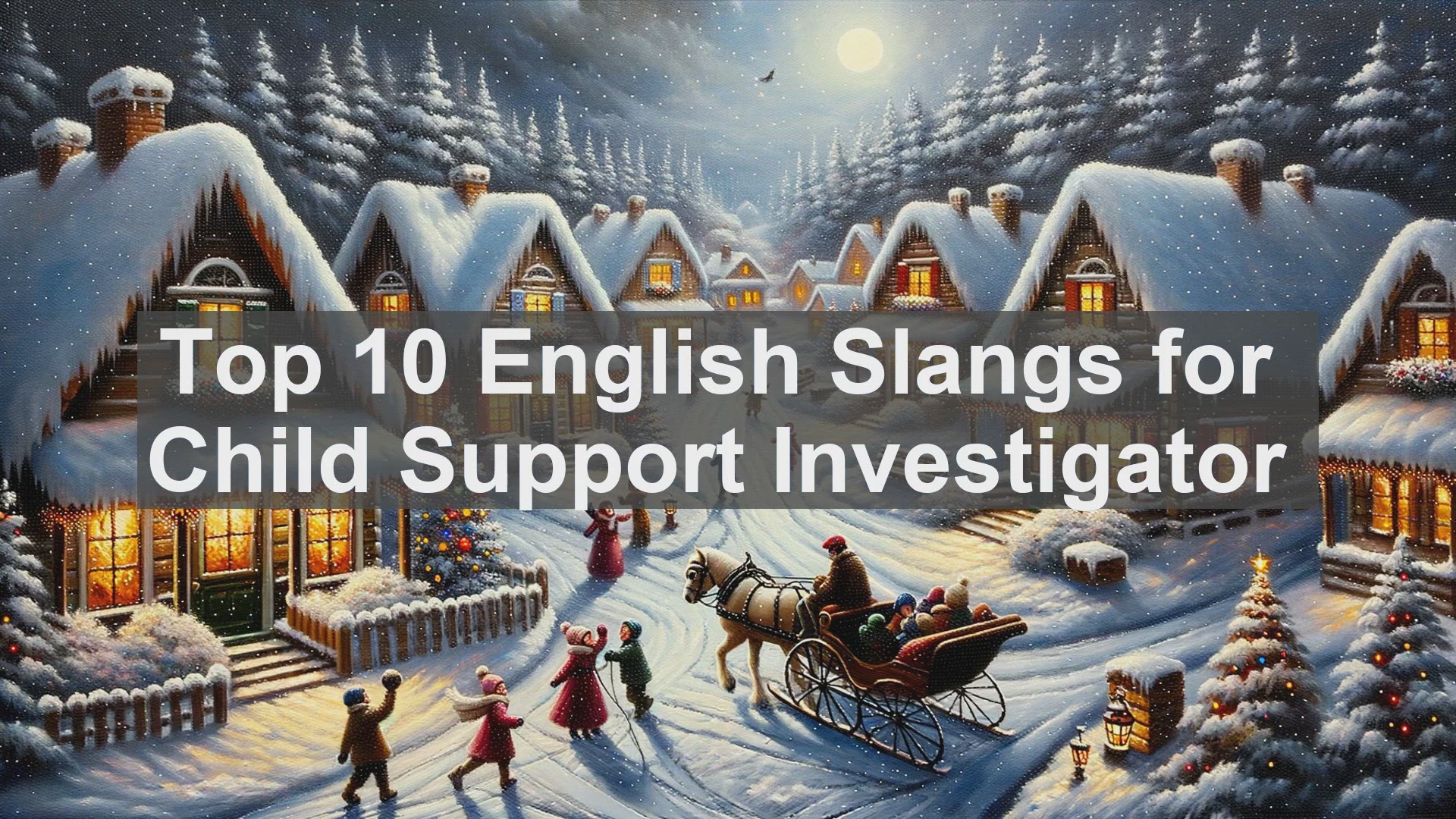 'Video thumbnail for Top 10 English Slangs for Child Support Investigator'