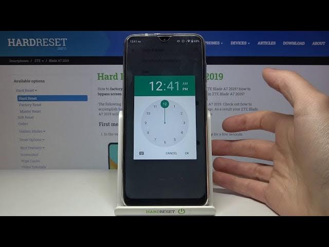 Video thumbnail for How to Change Date and Time on ZTE Blade A7 2019 – Open Date and Time Settings