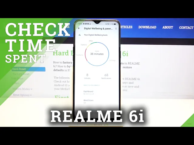 Video thumbnail for How to Check Total Screen Time in REALME 6i – Find Display Time
