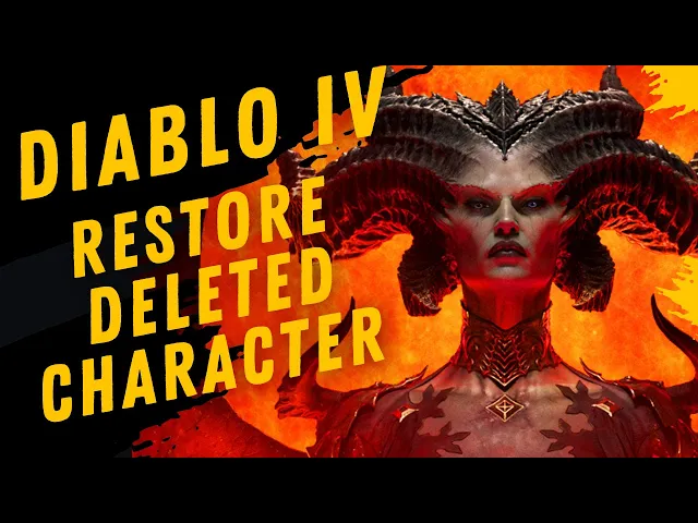 Video thumbnail for How To Undo Character Delete In Diablo IV
