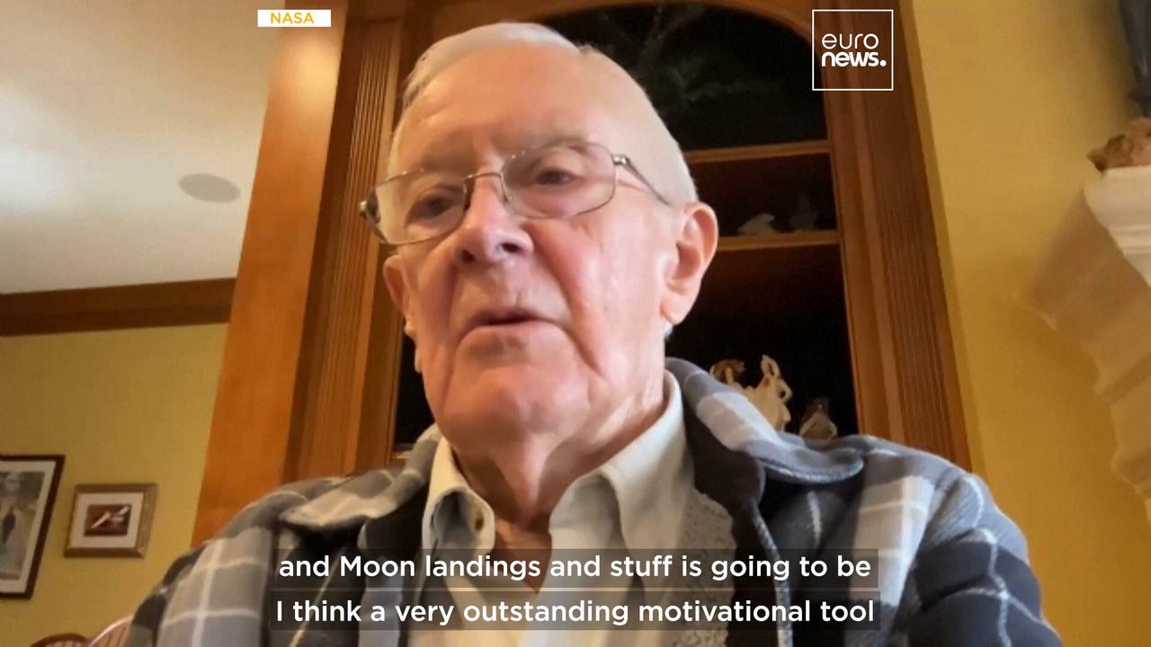 Video thumbnail for Meet Charlie Duke, the youngest person on the first Moon mission cheering on Artemis II astronauts