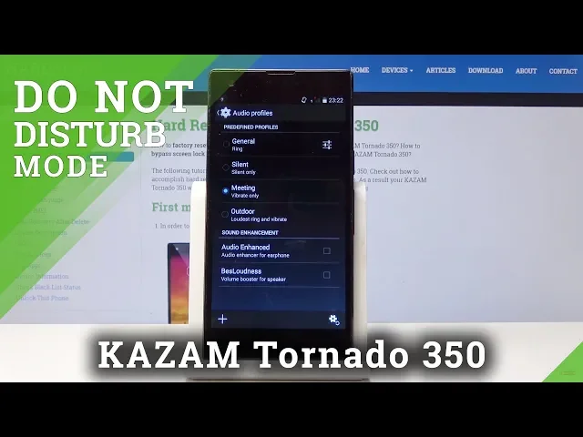 Video thumbnail for How to Enable Do Not Disturb Mode in KAZAM Tornado 350 - Silent Mode Activation