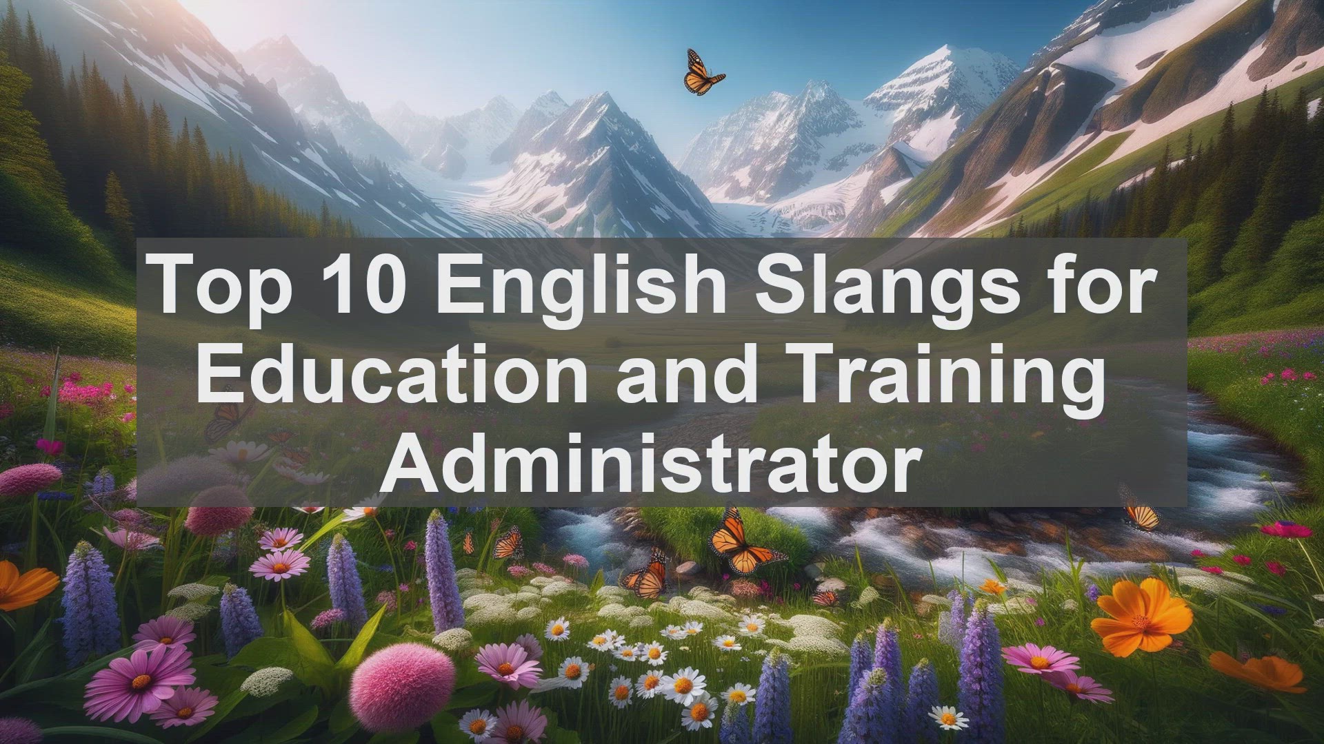 'Video thumbnail for Top 10 English Slangs for Education and Training Administrator'