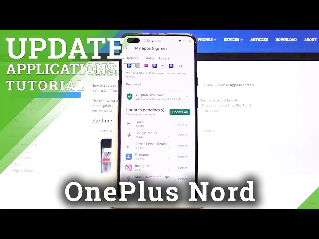 Video thumbnail for How to Update Apps in OnePlus Nord – Download Newest App Version