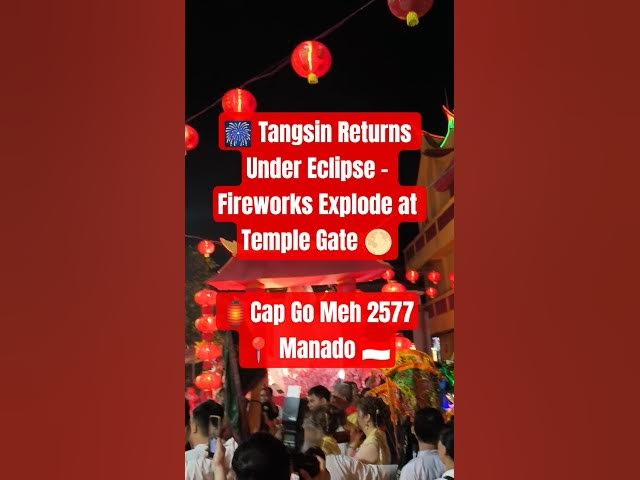 Video thumbnail for 🎆 Tangsin Returns Under Eclipse – Fireworks Explode at Temple Gate 🌕