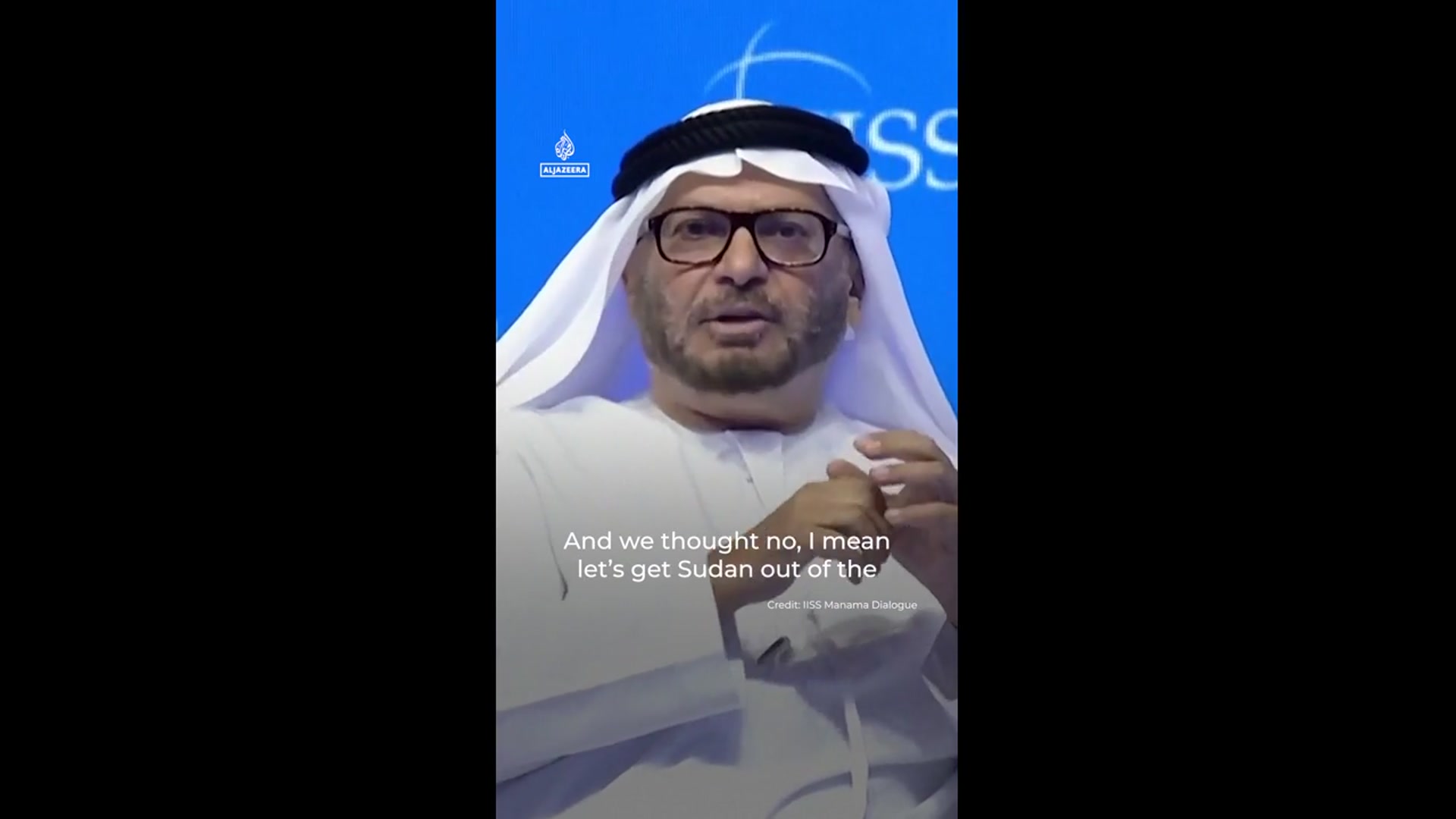 'Video thumbnail for UAE presidential adviser says 'we all made a mistake' on Sudan'