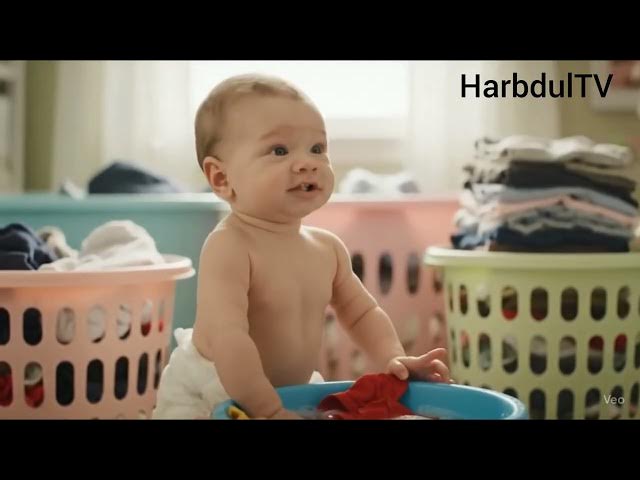 Video thumbnail for Baby washing his cloth @nungdee-mvplern @NuNuTVNurseryRhymes @SheriffLabrador@natanporai @airrack