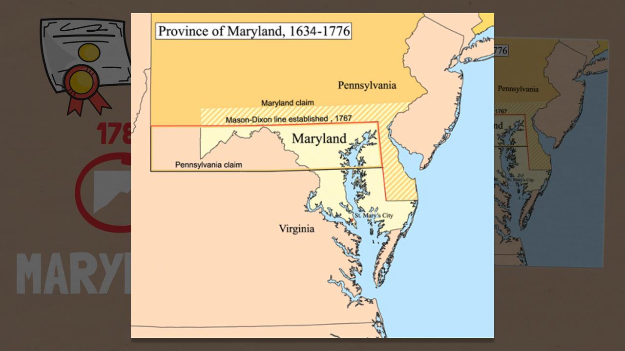 Video thumbnail for Understanding the unique shape of Maryland's borders and its panhandle