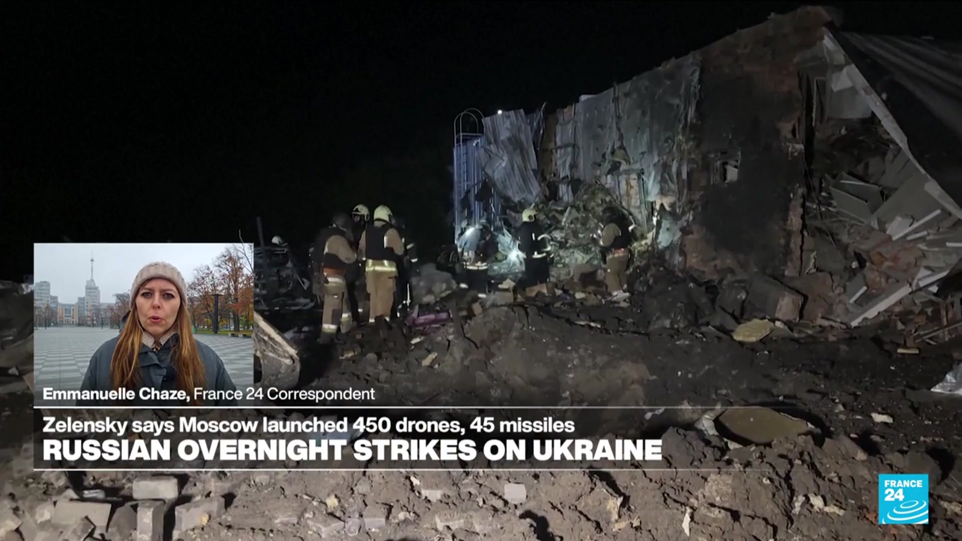 'Video thumbnail for Massive Russian attack damages Ukraine's energy network, killing one'