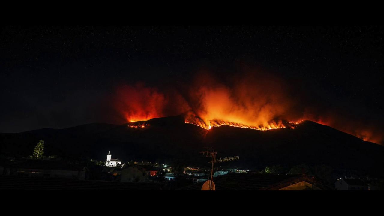 Video thumbnail for Spain: Wildfires Rage In Burgohondo.
