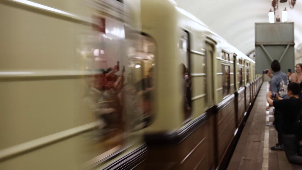 Video thumbnail for Russia: Train parade marks 91 years since launch of Moscow Metro.