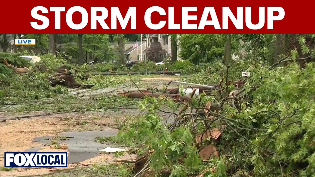 Video thumbnail for Tri-state area cleaning up from weekend storms