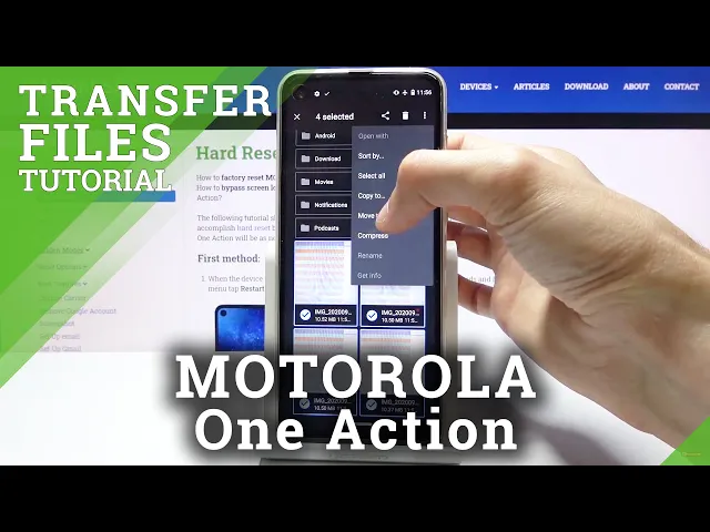 Video thumbnail for How to Transfer Files in MOTOROLA One Action – Copy Data
