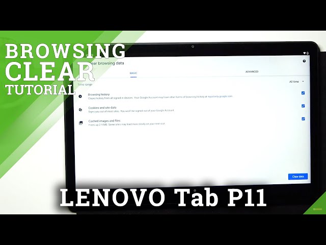 Video thumbnail for How to Clear Browsing Data in Lenovo Tab P11 - Remove Chrome's History