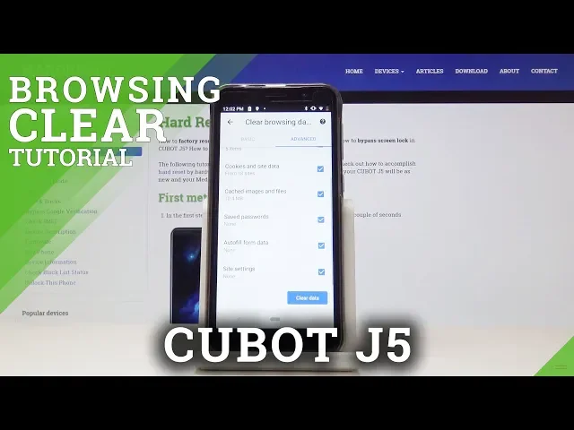 Video thumbnail for How to Erase Browser Data in CUBOT J5 - Delete History & Cookies