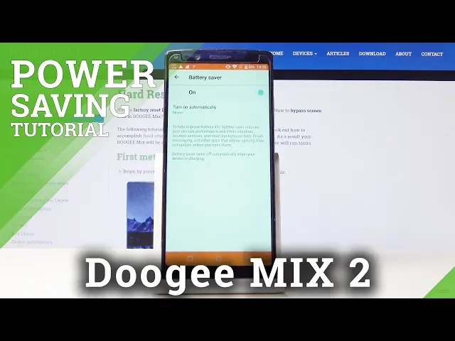 Video thumbnail for How to Activate Power Saving Mode in DOOGEE Mix 2 - Extend Battery Life