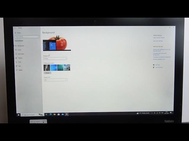 Video thumbnail for How To Set Custom Wallpaper In LENOVO AIO M900Z