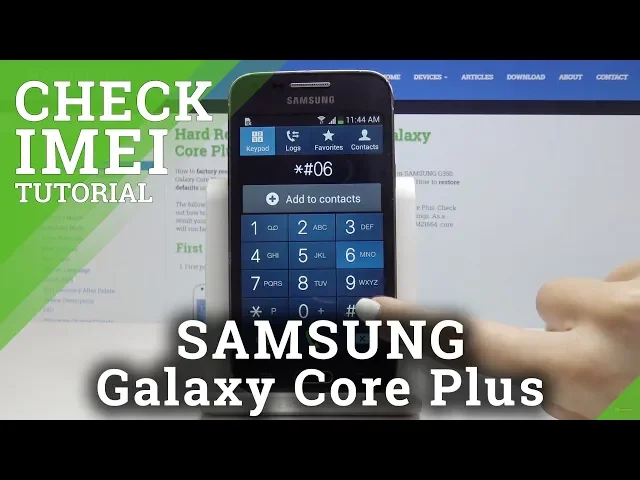 Video thumbnail for How to Find Out IMEI and Serial Number on Samsung Galaxy Core Plus – IMEI & Serial Number Chekup