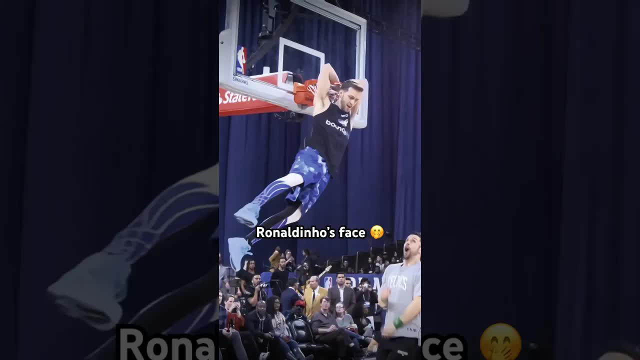 Video thumbnail for (360) nba all star celebrity game: krown dunk!