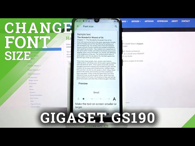 Video thumbnail for GIGASET GS190 and Display Font Settings - Manage Text Size