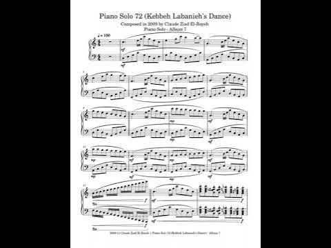 Video thumbnail for Claude Ziad El-Bayeh - Piano Solo 72 (Kebbeh Labanieh's Dance) - Composed in 2009